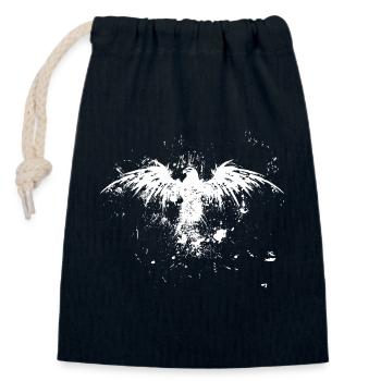 Grunge Eagle Rise - Closable cotton gift bag (14x20cm) - navy - Front