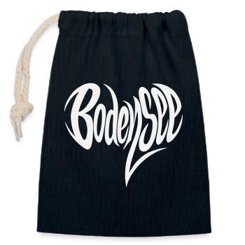Bodensee Fließendes Lettering - Verschließbarer Geschenkbeutel aus Baumwolle (14x20cm) - Navy - Vorne