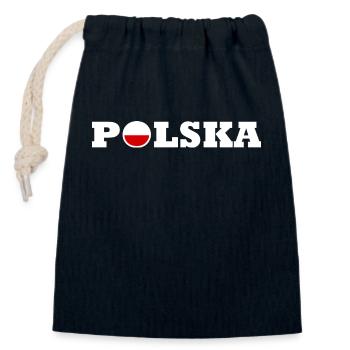 Polen - Verschließbarer Geschenkbeutel aus Baumwolle (14x20cm) - Navy - Vorne