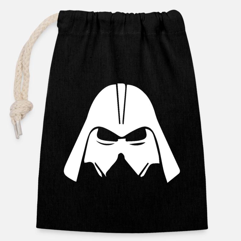 Clone helmets in Minimalist Style - Closable cotton gift bag (14x20cm) - black