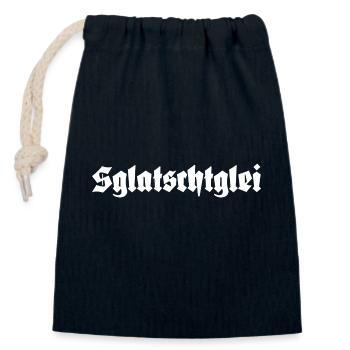 Sglatschglei Ostdeutsch Ossi Spruch - Verschließbarer Geschenkbeutel aus Baumwolle (14x20cm) - Navy - Vorne