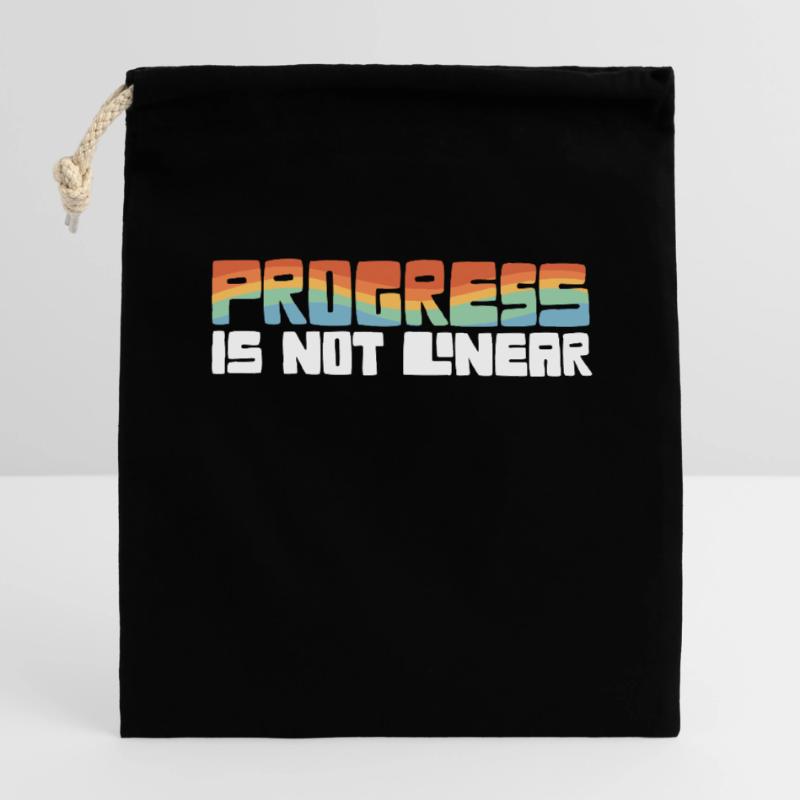 SPED Teacher Progress Is Not Linear Para ABA Verschließbarer Geschenkbeutel aus Baumwolle (14x20cm)