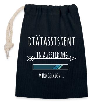 Ausbildung Diätassistent Beruf - Verschließbarer Geschenkbeutel aus Baumwolle (14x20cm) - Navy - Vorne