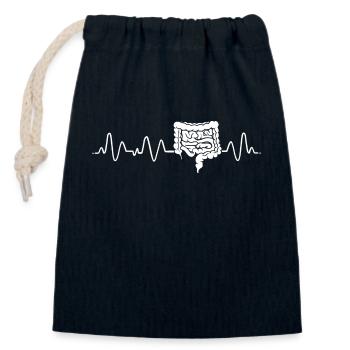 Gastroenterologie Endoskopie Koloskopie - Verschließbarer Geschenkbeutel aus Baumwolle (14x20cm) - Navy - Vorne