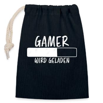 Gamer Spruch Gaming Nerd Lustiges Gamer Geschenk - Verschließbarer Geschenkbeutel aus Baumwolle (14x20cm) - Navy - Vorne