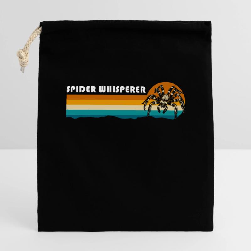 Spider Web Bite Closable cotton gift bag (14x20cm)