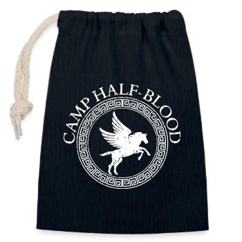 Camp Sang-Mêlé Vintage - Sac cadeau en coton avec cordon (14 x 20 cm) - bleu marine - Devant