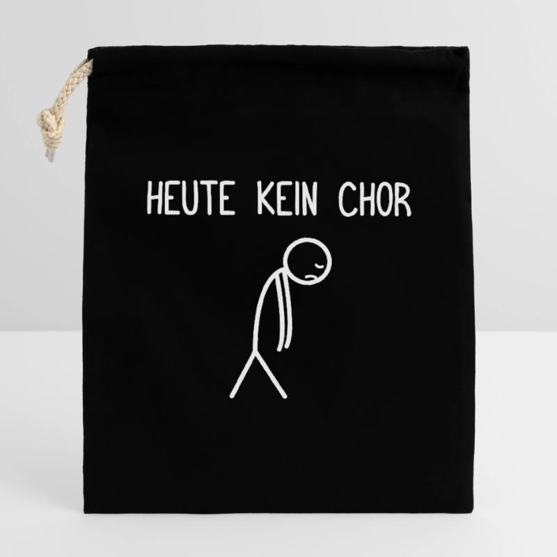 Heute kein Chor Dirigent Chorleiter Dirigenten Verschließbarer Geschenkbeutel aus Baumwolle (14x20cm)