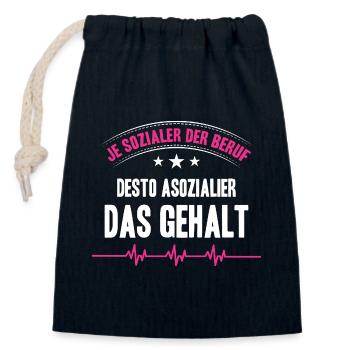 Pflegerin Geschenke Pflege Lustig Krankenpflegerin - Verschließbarer Geschenkbeutel aus Baumwolle (14x20cm) - Navy - Vorne