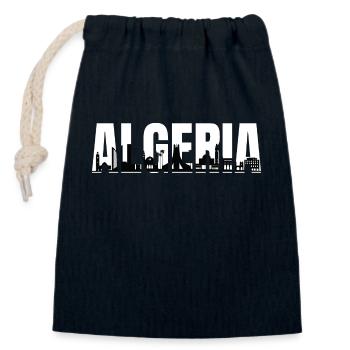 Städte und Denkmäler in Algerien - Verschließbarer Geschenkbeutel aus Baumwolle (14x20cm) - Navy - Vorne