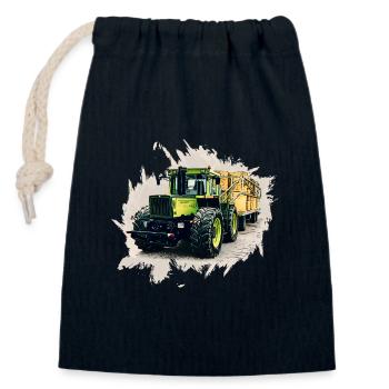 MB trac 1300 TRAC mit Anhänger - Verschließbarer Geschenkbeutel aus Baumwolle (14x20cm) - Navy - Vorne