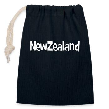New Zealand - Kiwi - Aotearoa Neuseeland Auckland - Verschließbarer Geschenkbeutel aus Baumwolle (14x20cm) - Navy - Vorne