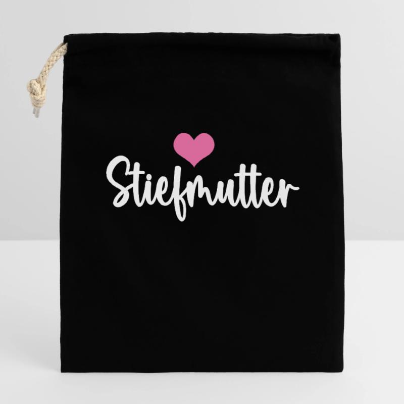 Stiefmama Bonus Mama Mutter Muttertag Stiefmutter Verschließbarer Geschenkbeutel aus Baumwolle (14x20cm)