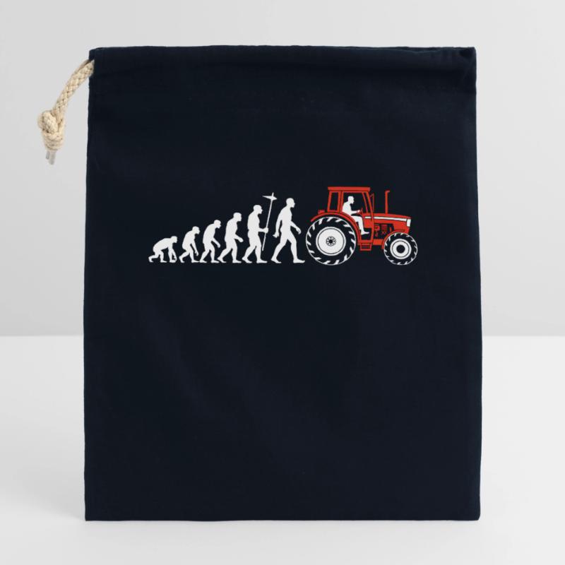 Evolution Farmer Farmer Tractor Closable cotton gift bag (14x20cm)