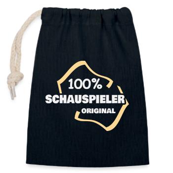 Schauspieler als Beruf - Verschließbarer Geschenkbeutel aus Baumwolle (14x20cm) - Navy - Vorne