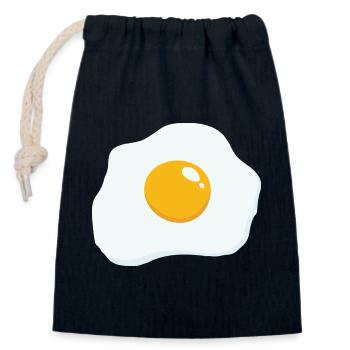 Sunny Side Up - Verschließbarer Geschenkbeutel aus Baumwolle (14x20cm) - Navy - Vorne