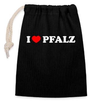 Pälzer Mädchen Pfälzer Mädchen Pfälzer Pälzer Bub - Verschließbarer Geschenkbeutel aus Baumwolle (14x20cm) - Schwarz - Vorne