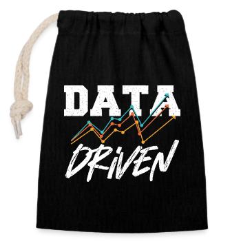 Datengesteuerter Befehl für Data Science Collector - Verschließbarer Geschenkbeutel aus Baumwolle (14x20cm) - Schwarz - Vorne