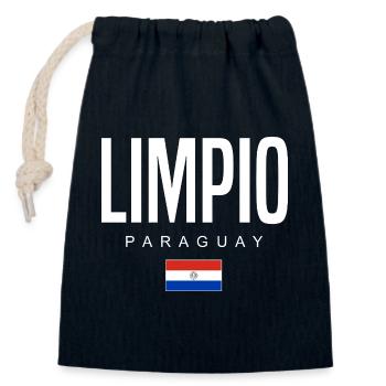 Limpio Paraguay Paraguayer - Verschließbarer Geschenkbeutel aus Baumwolle (14x20cm) - Navy - Vorne