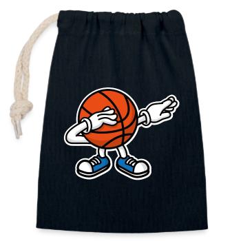 Dab dabbing basketball ball﻿ - Verschließbarer Geschenkbeutel aus Baumwolle (14x20cm) - Navy - Vorne
