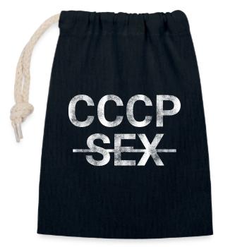 SEXE URSS Union des Républiques socialistes soviétiques СССР - Sac cadeau en coton avec cordon (14 x 20 cm) - bleu marine - Devant