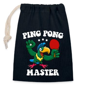 Ping Pong Master Table Tennis Racket Table Tennis - Closable cotton gift bag (14x20cm) - navy - Front