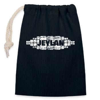 Mutti Jeylan - Verschließbarer Geschenkbeutel aus Baumwolle (14x20cm) - Navy - Vorne