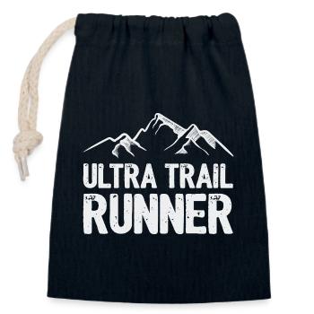 Ultra Trail Runner - Verschließbarer Geschenkbeutel aus Baumwolle (14x20cm) - Navy - Vorne