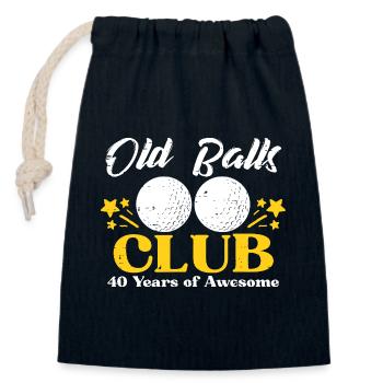 Old Bank Club 40 Years of Awesome - Closable cotton gift bag (14x20cm) - navy - Front