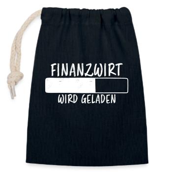 Finanzwirt Spruch Job Lustiges Finanzwirt Geschenk - Verschließbarer Geschenkbeutel aus Baumwolle (14x20cm) - Navy - Vorne