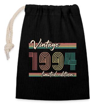 1994 ST Darkline vintage - 1994 Birthday gift - Closable cotton gift bag (14x20cm) - black - Front