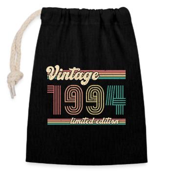 1994 ST Vintage limited edition - 1994 Birthday - Closable cotton gift bag (14x20cm) - black - Front