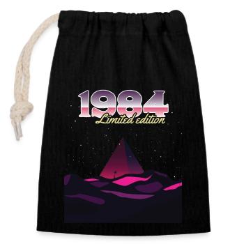 1984 SW pyramid limited edition - 1984 Birthday - Closable cotton gift bag (14x20cm) - black - Front