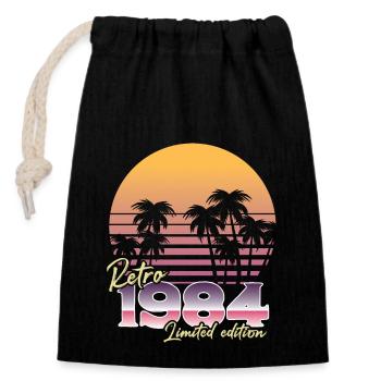 1984 SW retro limited edition - 1984 Birthday gift - Closable cotton gift bag (14x20cm) - black - Front