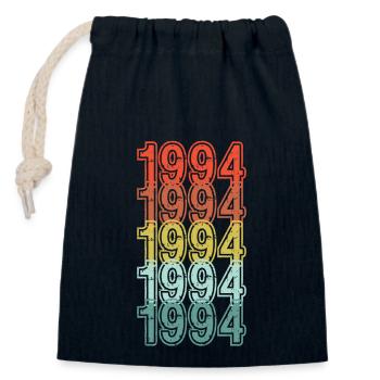 My year - 1994 - Birthday gift - Closable cotton gift bag (14x20cm) - navy - Front
