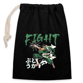 Fight for Your Fate - Martial Artist - Closable cotton gift bag (14x20cm) - black - Front