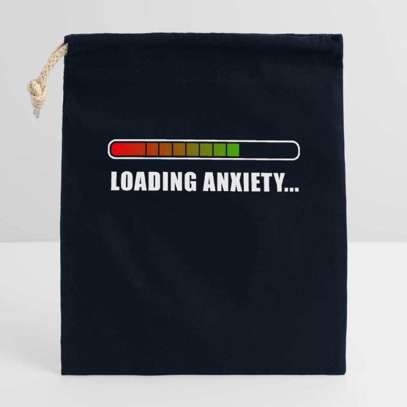 Loading Anxiety... Verschließbarer Geschenkbeutel aus Baumwolle (14x20cm)