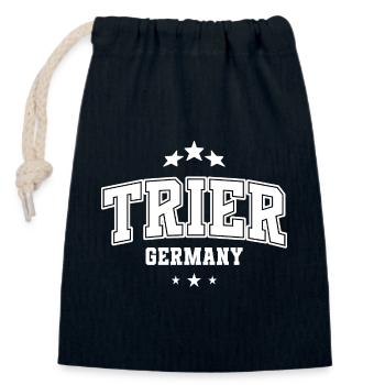 Trier Deutschland Emblem - Verschließbarer Geschenkbeutel aus Baumwolle (14x20cm) - Navy - Vorne