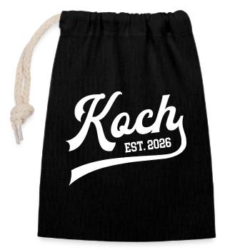 Chef Chefs Kitchen Hobby Chef Cooking Clothes Cooking - Closable cotton gift bag (14x20cm) - black - Front