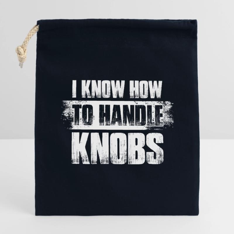 Handle knobs Sound engineer Sound engineer Closable cotton gift bag (14x20cm)
