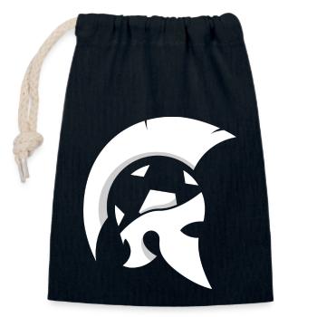 Sparta Helm Logo - Verschließbarer Geschenkbeutel aus Baumwolle (14x20cm) - Navy - Vorne