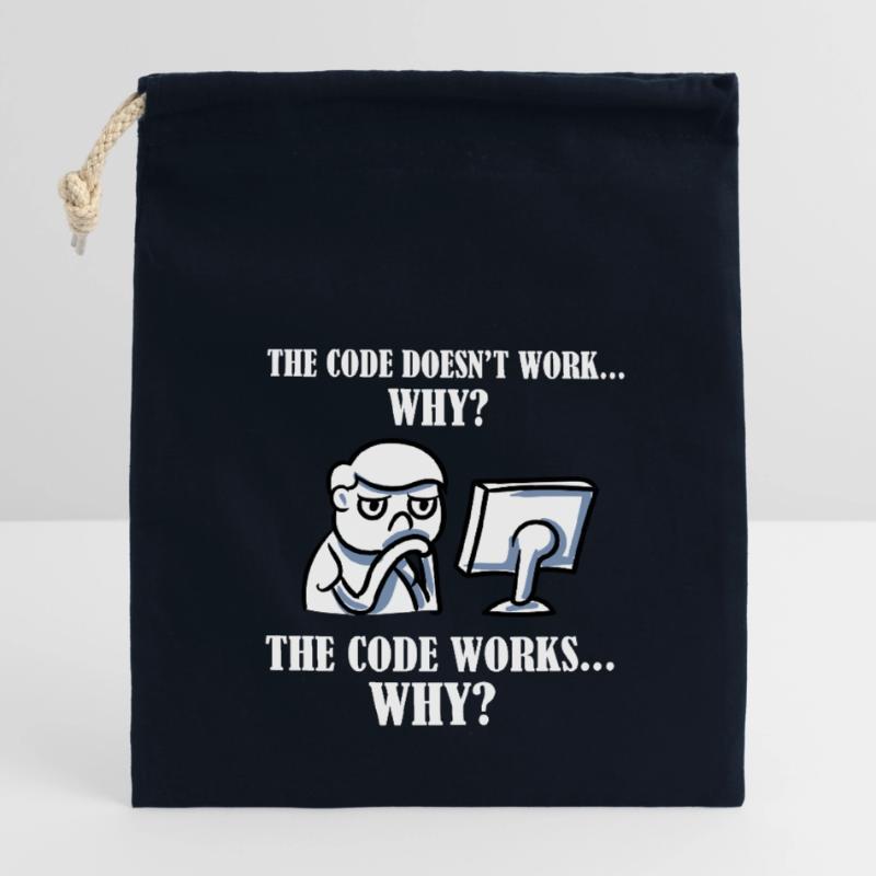 The Code Informatiker Programmierer Computer Admin Verschließbarer Geschenkbeutel aus Baumwolle (14x20cm)