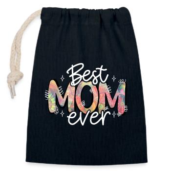 geschenk muttertag liebe mama best mum ever - Verschließbarer Geschenkbeutel aus Baumwolle (14x20cm) - Navy - Vorne