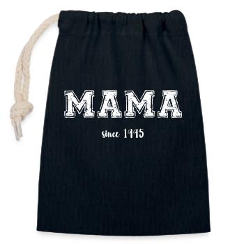 Mama 1995 - Verschließbarer Geschenkbeutel aus Baumwolle (14x20cm) - Navy - Vorne