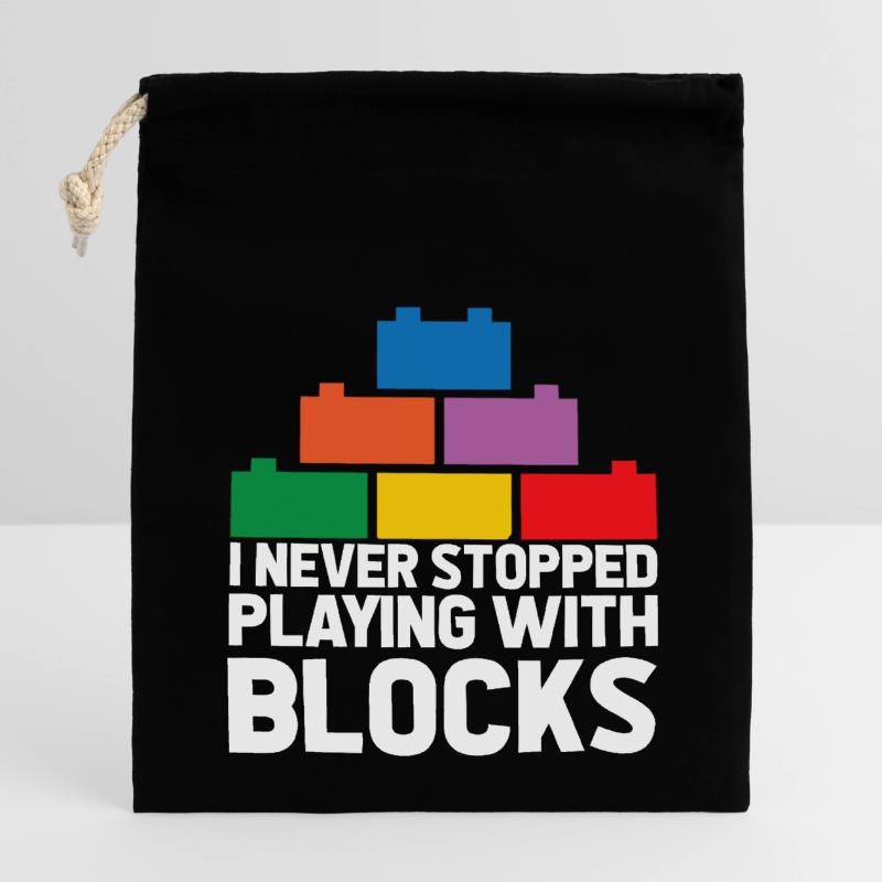 Brick Builder Brick Building Master Builder Closable cotton gift bag (14x20cm)
