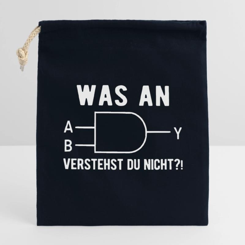 Computer Scientist Nerd Programmer Admin Ges Closable cotton gift bag (14x20cm)