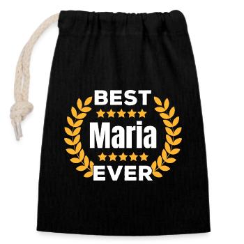 Best Mary Ever Legend Name Gift - Closable cotton gift bag (14x20cm) - black - Front