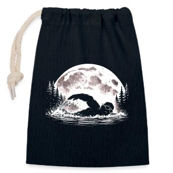 Bigfoot Float - Closable cotton gift bag (14x20cm) - navy - Front