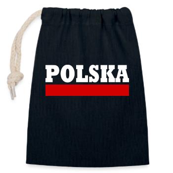 Polska - Verschließbarer Geschenkbeutel aus Baumwolle (14x20cm) - Navy - Vorne