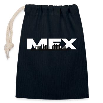 Horizon de Mexico - Sac cadeau en coton avec cordon (14 x 20 cm) - bleu marine - Devant